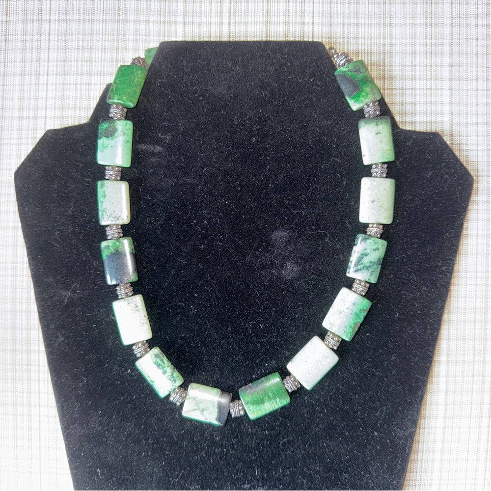 Emerald Green Stone Necklace